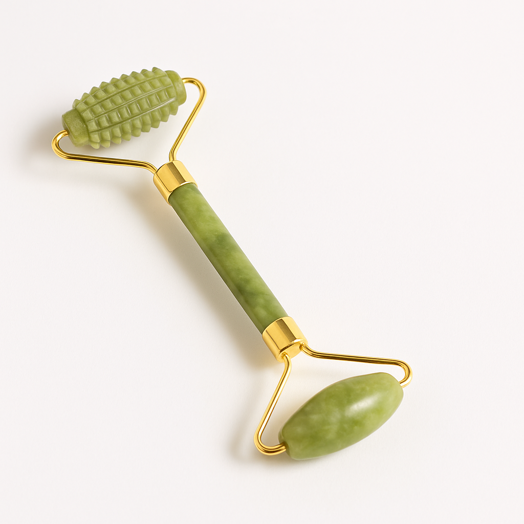Gua Sha Stone & Jade Roller Set