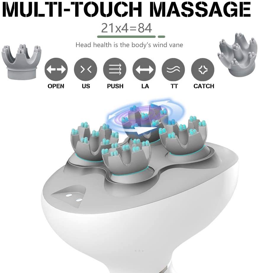 Rechargeable Waterproof Scalp Massager